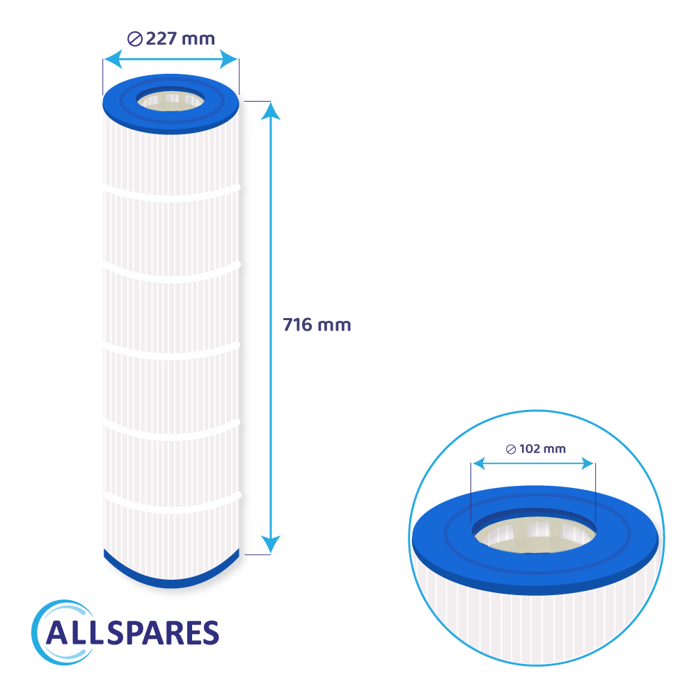 Whirlpool Filter geeignet für Sta-Rite Posi-Clear PXC-125, 25230-0125S