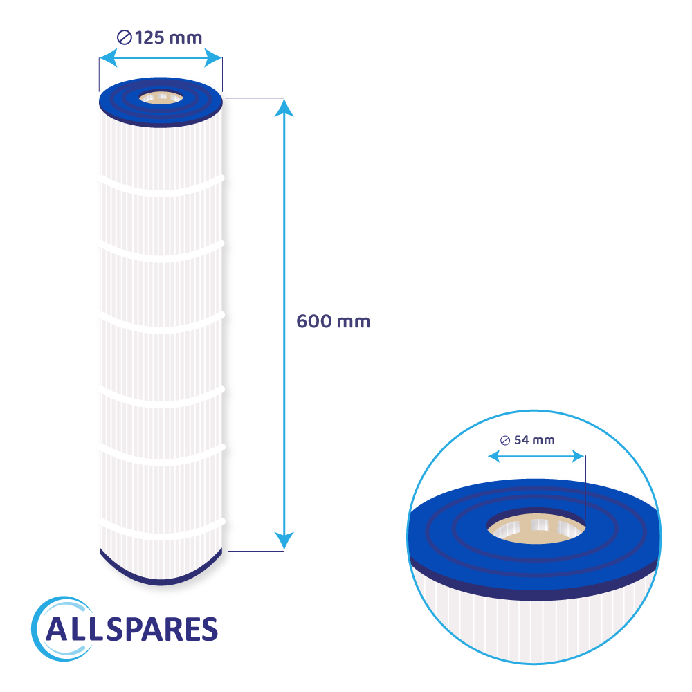Pool Filter geeignet für Waterway 75, PCAL75, C-4970, FC-2930