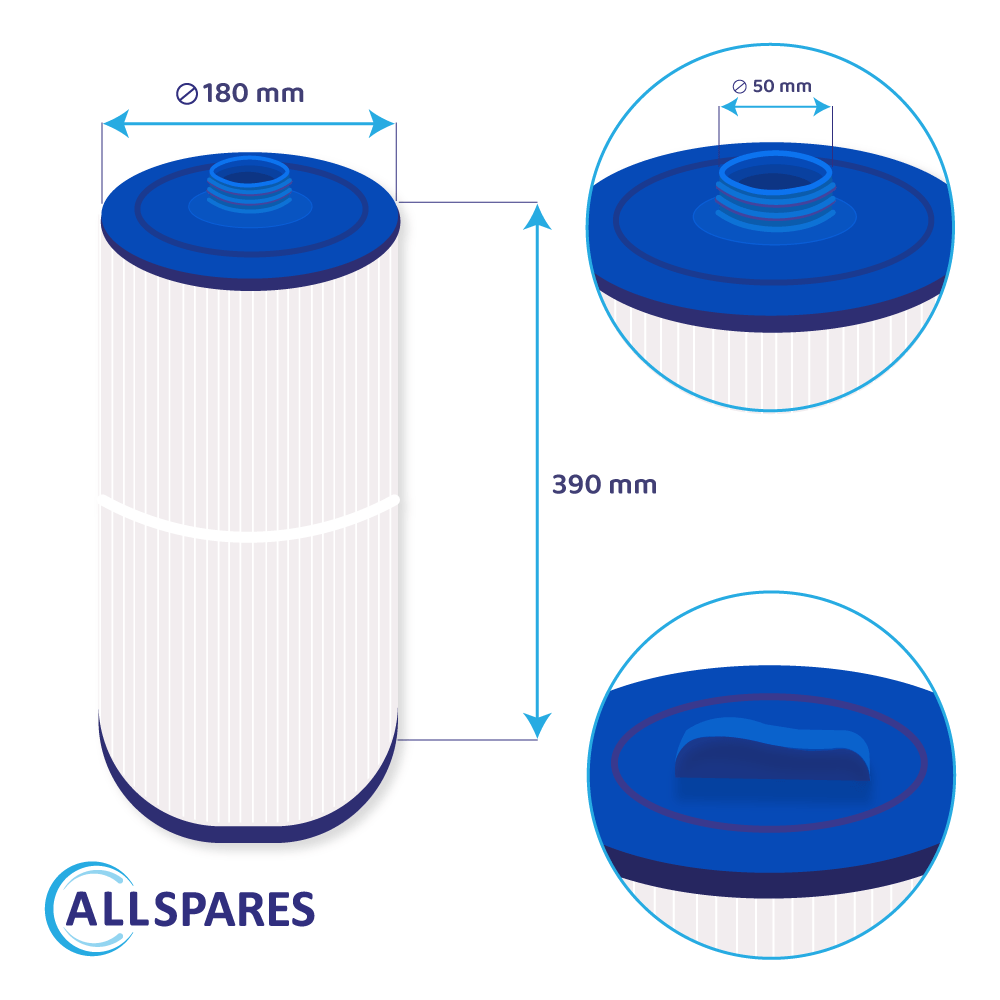 Whirlpool Filterkartusche geeignet für J300, J400, J500, SC702, 60521, 6CH-960