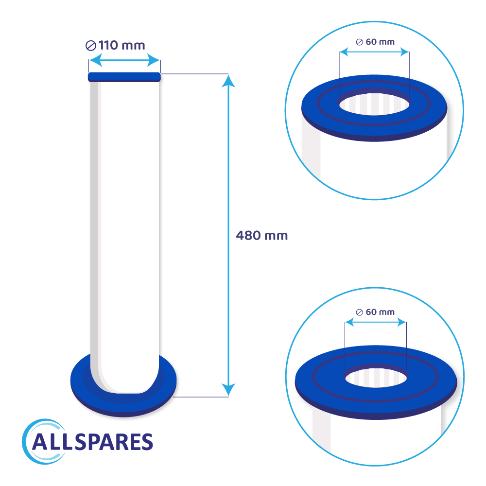 Whirlpool Filterkartusche geeignet für SC762, PP1604, 6473-164