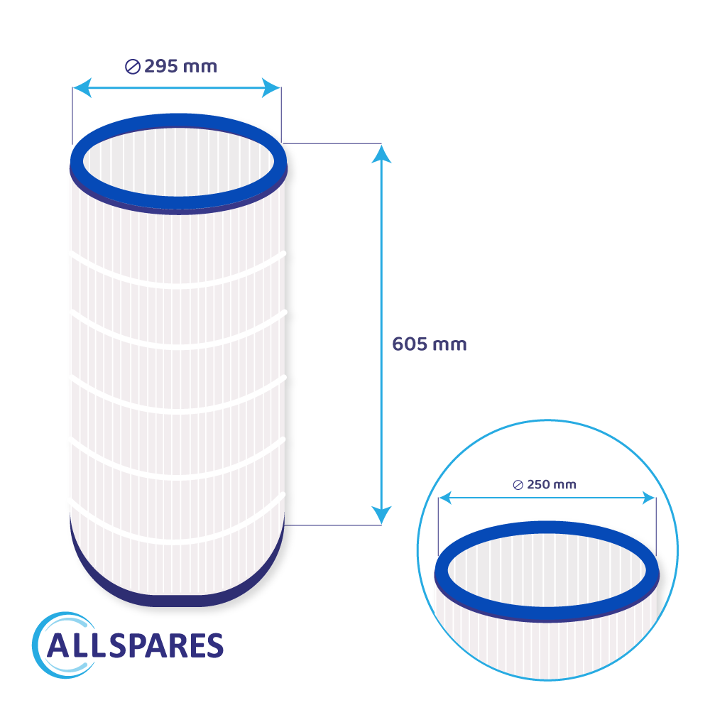 Whirlpool Pool Filterkartusche geeignet für Magiline FX30, FX40, FX50