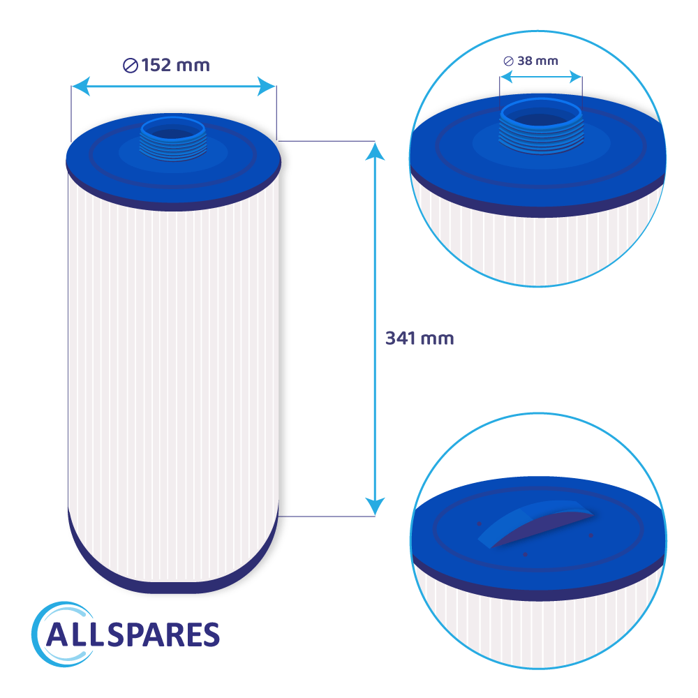 Whirlpool Filterkartusche geeignet für PTL50W-SV-P-4, 6CH-50