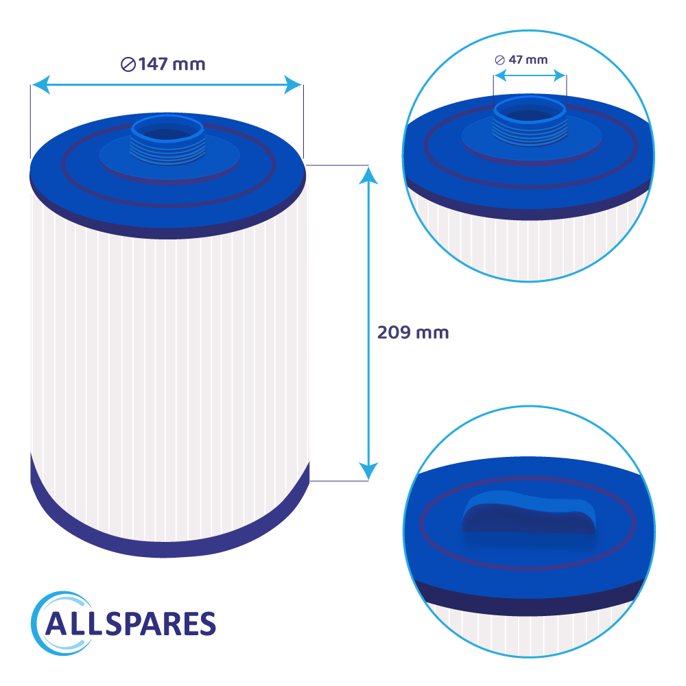 Whirlpool Filterkartusche geeignet für Sunrise PPG50-P4, 6CH-49, FC-0314