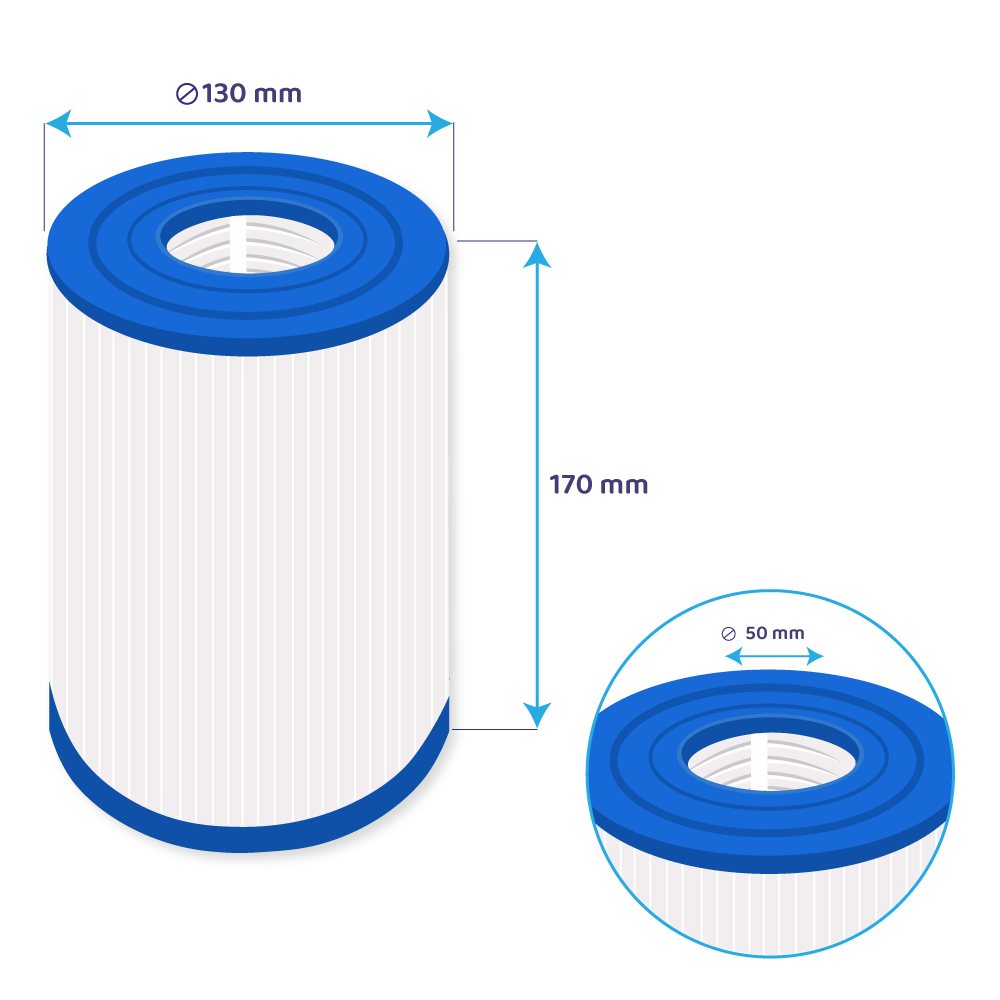 Darlly Whirlpool Filterkartusche SC732, 40505, C-4405 (2St.)