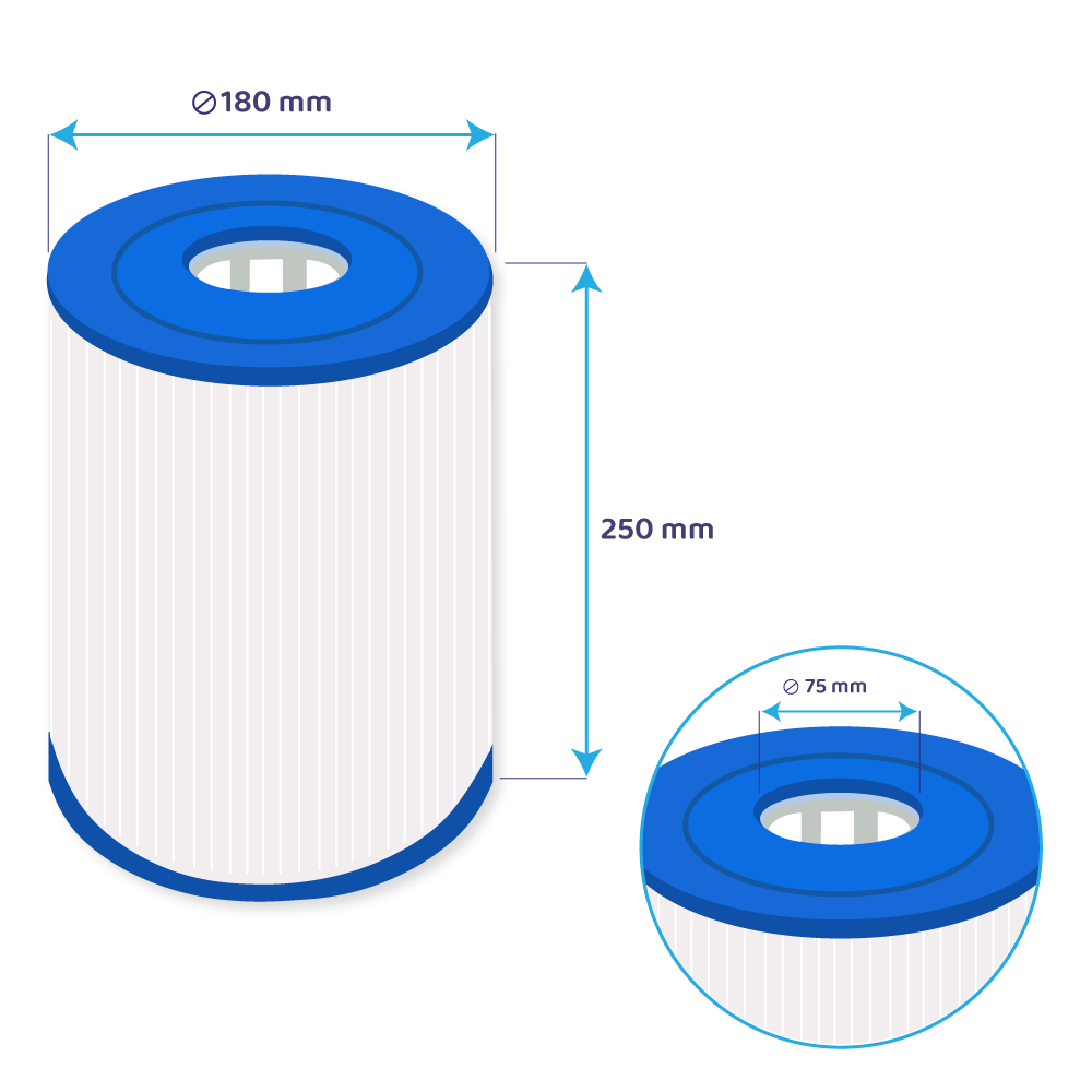 Darlly Whirlpool Filterkartusche SC741, 70251, C-7626