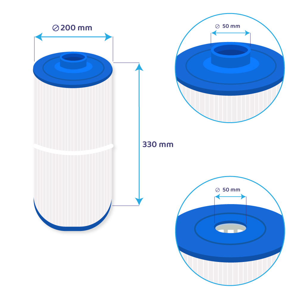 Darlly Whirlpool Filterkartusche SC749, 80753, C-8475