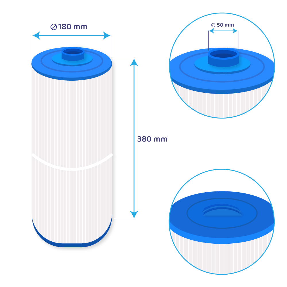 Darlly Whirlpool Filterkartusche SC774, 70752, C-7479