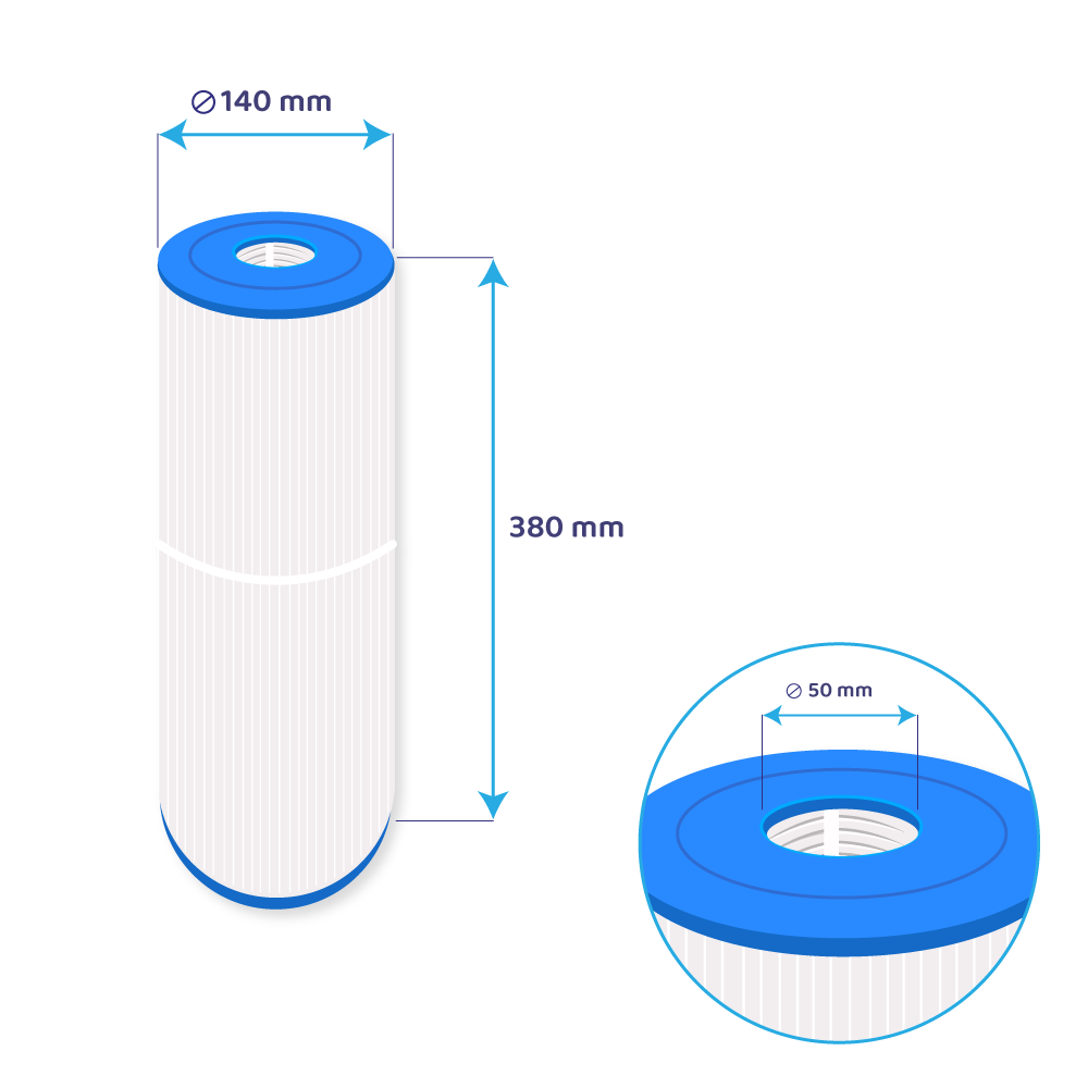Darlly Whirlpool Filterkartusche SC777, 50651, FC-2971