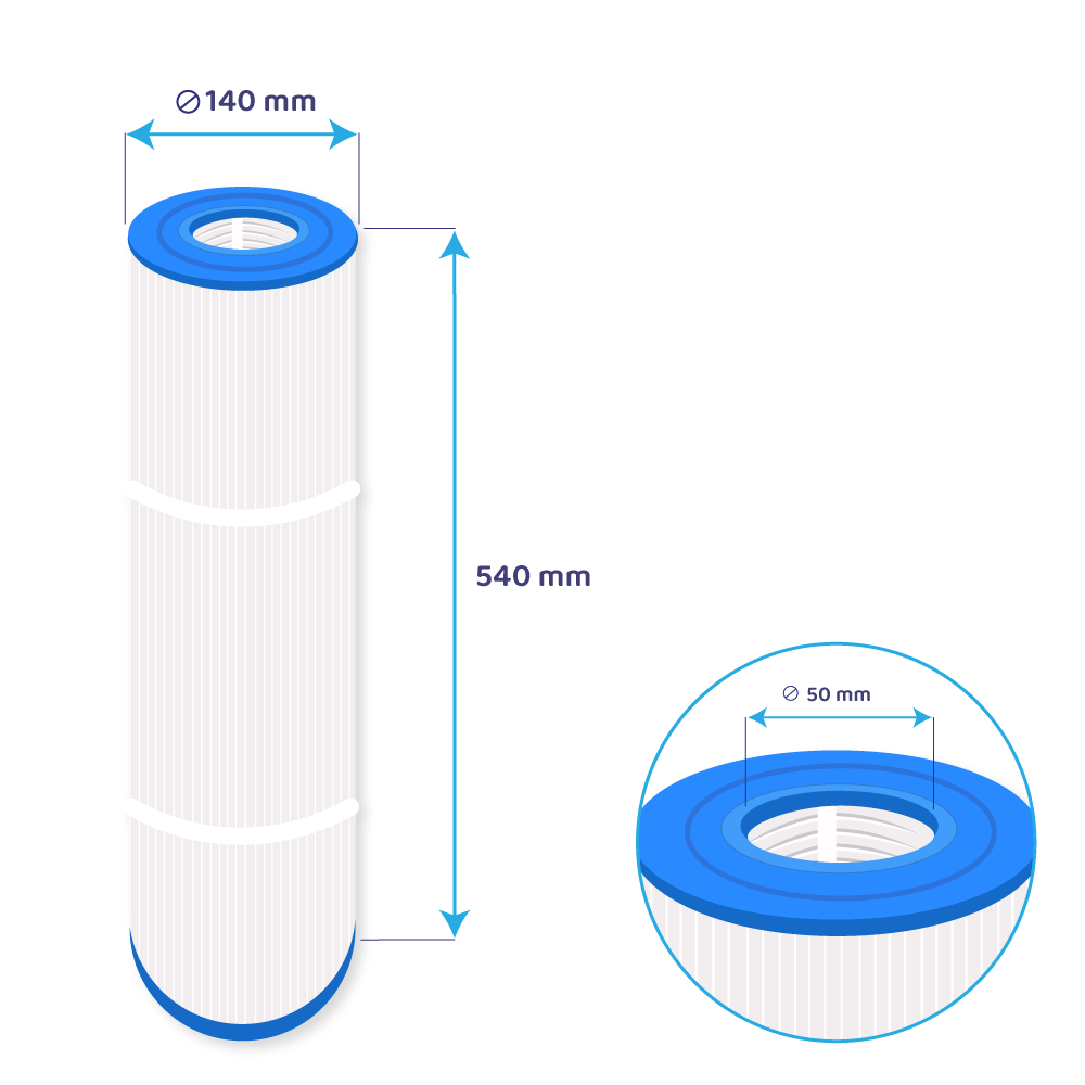 Darlly Whirlpool Filterkartusche SC791, 51002, C-5396