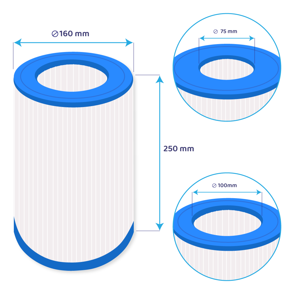 Darlly Whirlpool Filterkartusche SC817, 61269, PDM30