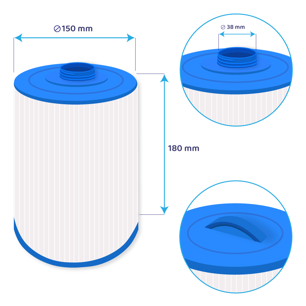 Darlly Whirlpool Filter SC863, 50327, SS04