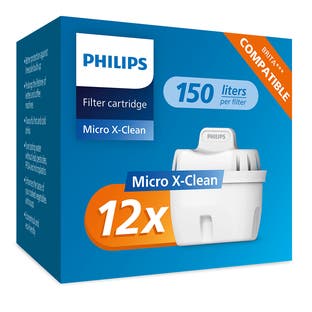 Philips Wasserfilter 12-pack (filtert PFAS) kompatibel mit BRITA Maxtra+
