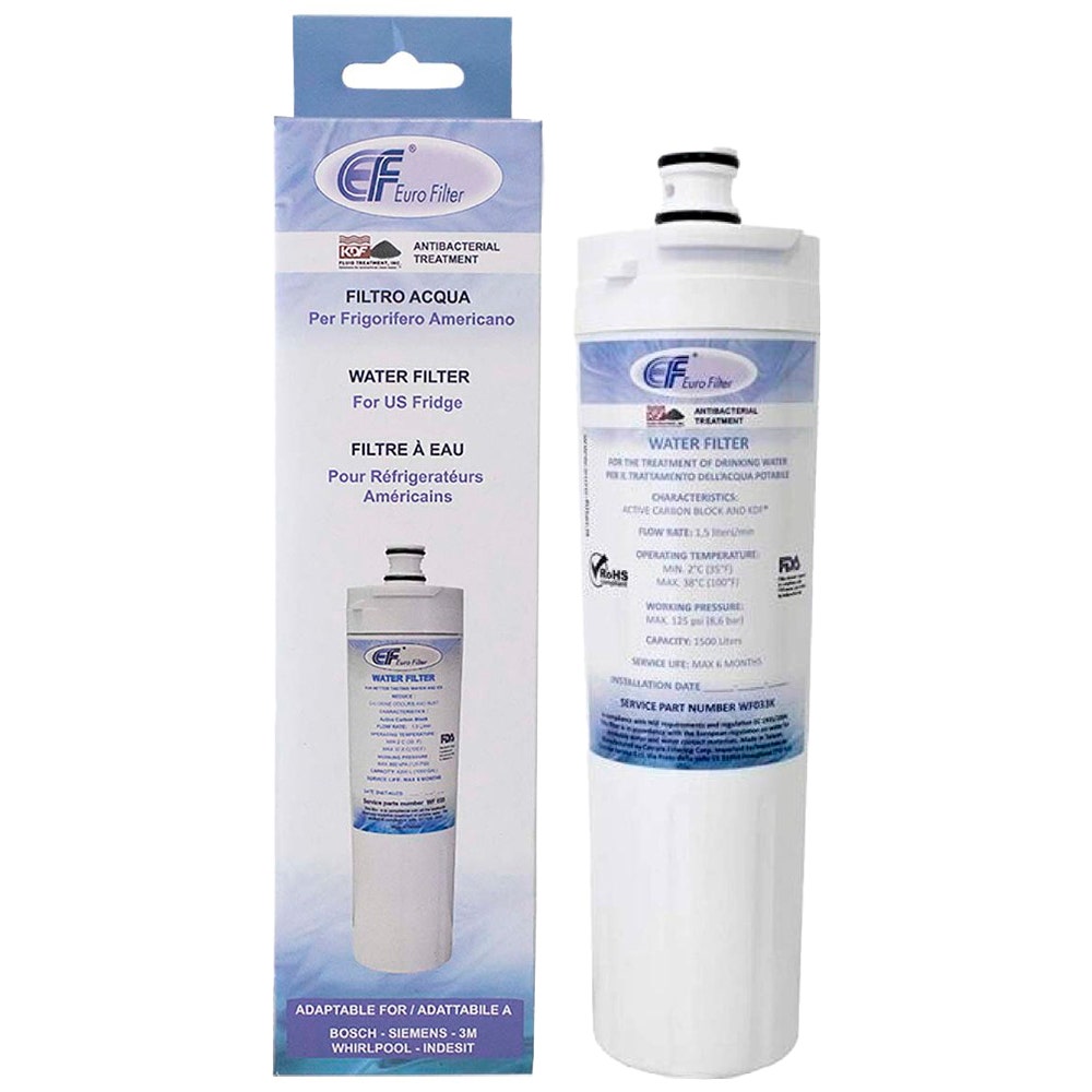 Eurofilter Wasserfilter geeignet für Bosch / Siemens / Balay / Kuppersbusch / Neff / Solitaire / 3M / Indesit / Whirlpool