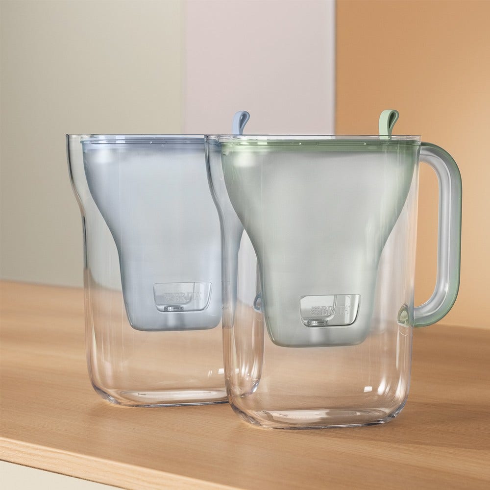 BRITA Style Eco Wasserfilterkanne 2.4L Pudergrün + MAXTRA PRO Wasserfilter 1055741