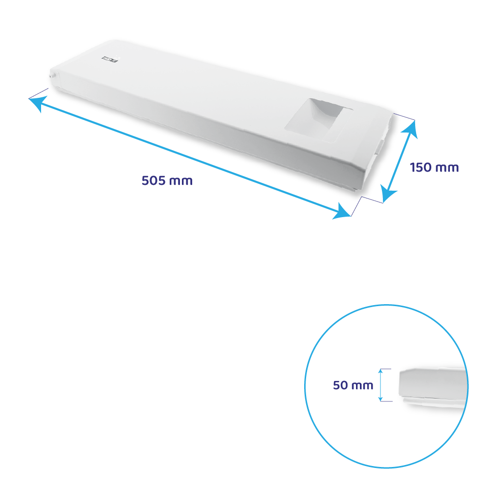 Beko Gefrierfachtür 505x150mm C00864719